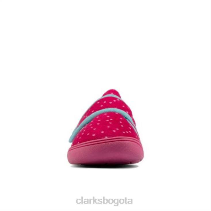Clarks 0DX8L4710 Holmly Rest Inf G Fit Pink Clarks unisexo rosa
