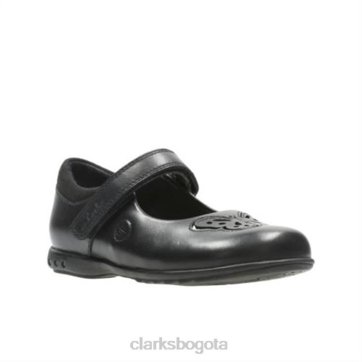 Clarks 0DX8L4712 clarks cuero negro trixi rose inf f fit unisexo cuero negro