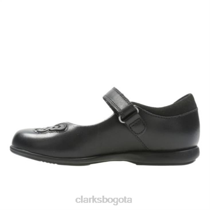 Clarks 0DX8L4712 clarks cuero negro trixi rose inf f fit unisexo cuero negro