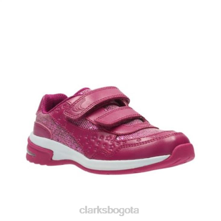 Clarks 0DX8L4714 clarks piper play jnr- f fit rosa unisexo rosa