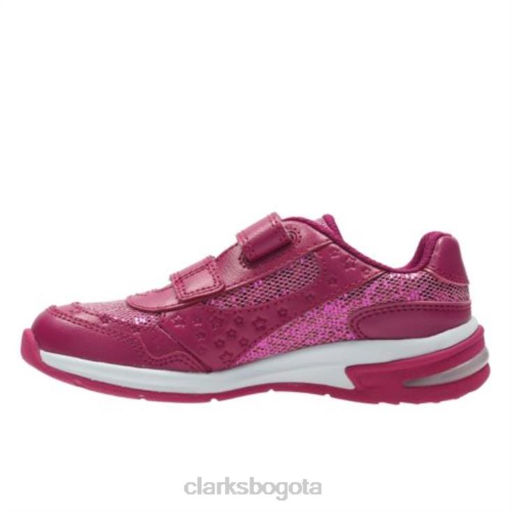 Clarks 0DX8L4714 clarks piper play jnr- f fit rosa unisexo rosa