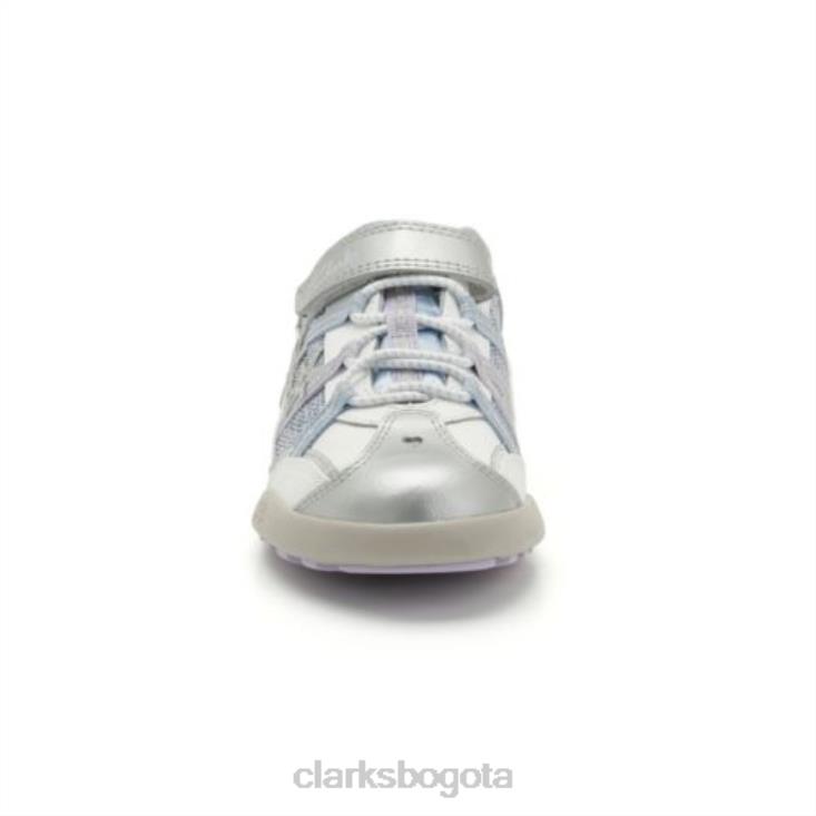 Clarks 0DX8L4717 risita lite jnr- f fit clarks plata unisexo plata