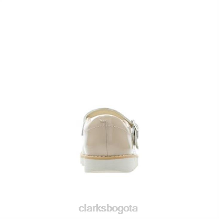 Clarks 0DX8L4721 Clarks Blush Crown Jump Jnr F Fit unisexo rubor