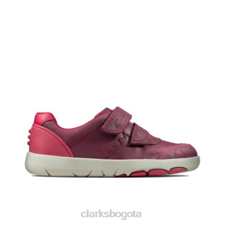 Clarks 0DX8L4722 clarks rex quest inf f fit baya combi unisexo combinación de bayas