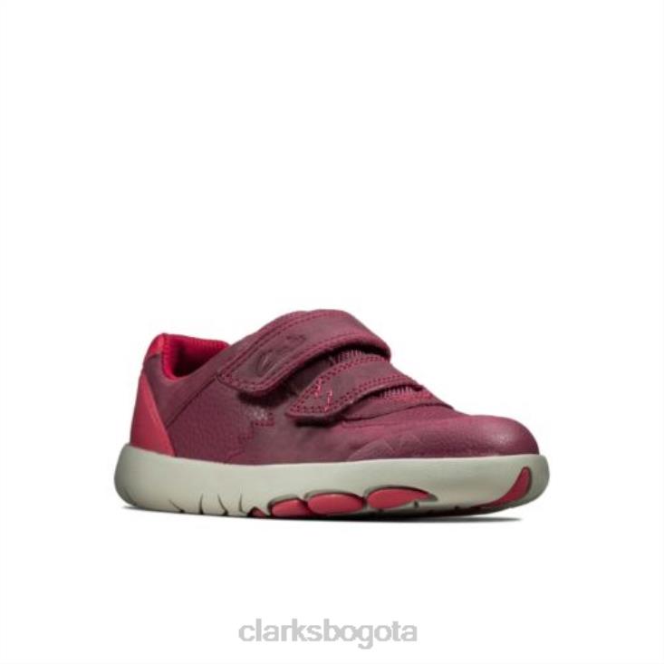 Clarks 0DX8L4722 clarks rex quest inf f fit baya combi unisexo combinación de bayas