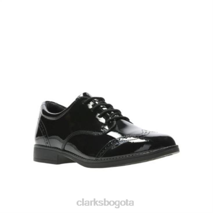 Clarks 0DX8L4731 clarks charol negro sami walk jnr g fit unisexo charol negro
