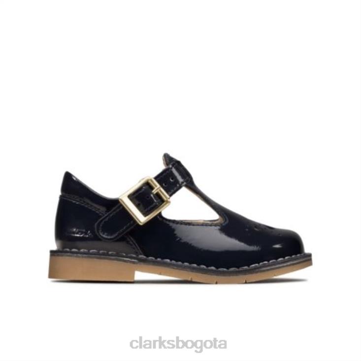 Clarks 0DX8L4734 tejido cometa fst g fit marino patente clarks unisexo patente azul marino