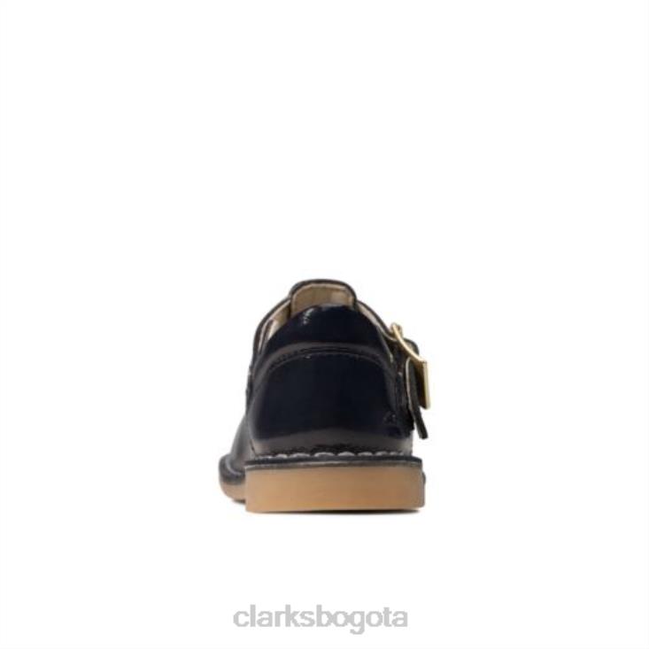 Clarks 0DX8L4734 tejido cometa fst g fit marino patente clarks unisexo patente azul marino