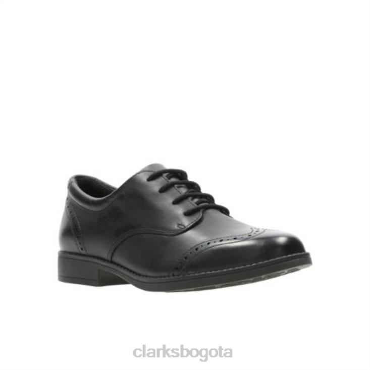 Clarks 0DX8L4735 sami walk jnr g fit clarks cuero negro unisexo cuero negro
