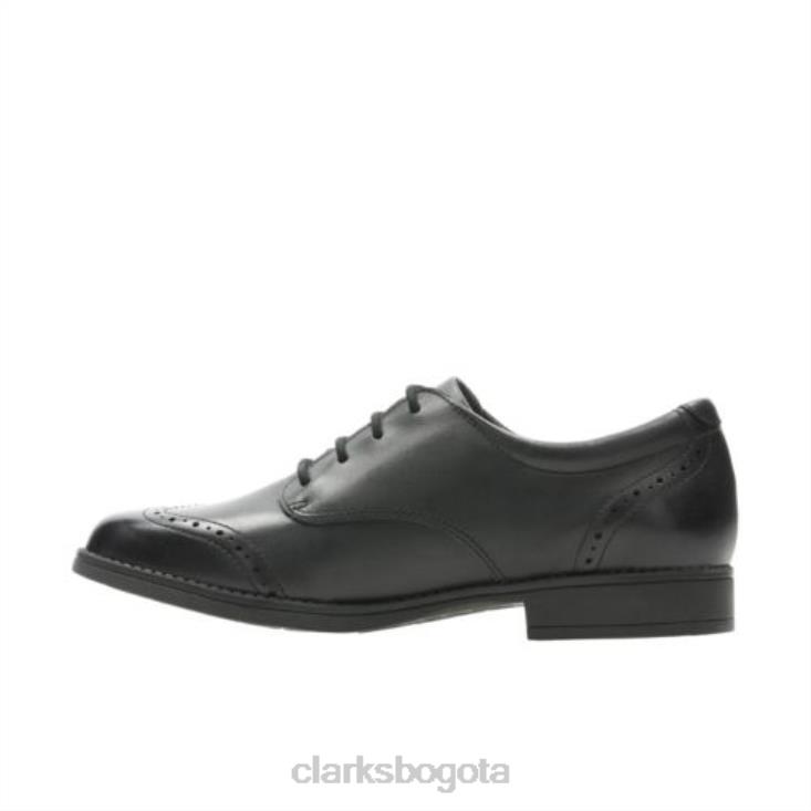 Clarks 0DX8L4735 sami walk jnr g fit clarks cuero negro unisexo cuero negro