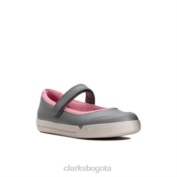 Clarks 0DX8L4738 clarks emery halo jnr g fit gris unisexo gris
