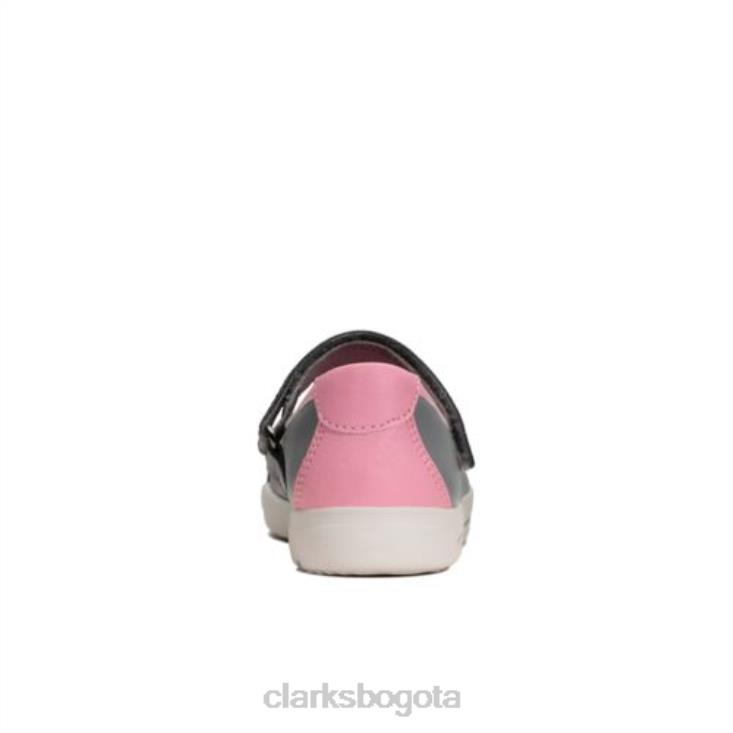 Clarks 0DX8L4738 clarks emery halo jnr g fit gris unisexo gris