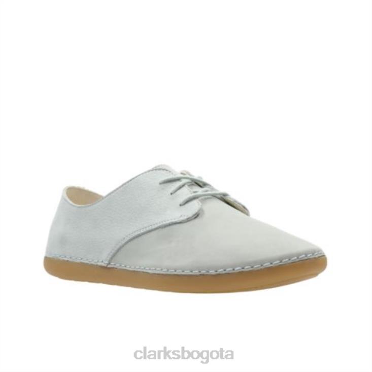 Clarks 0DX8L4740 cuero gris claro skylark muse jnr f fit clarks unisexo cuero gris claro