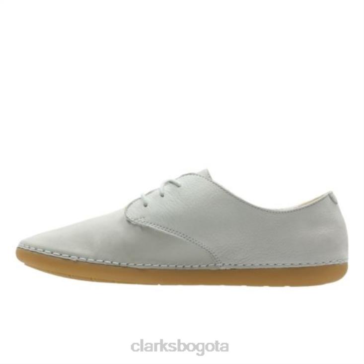 Clarks 0DX8L4740 cuero gris claro skylark muse jnr f fit clarks unisexo cuero gris claro