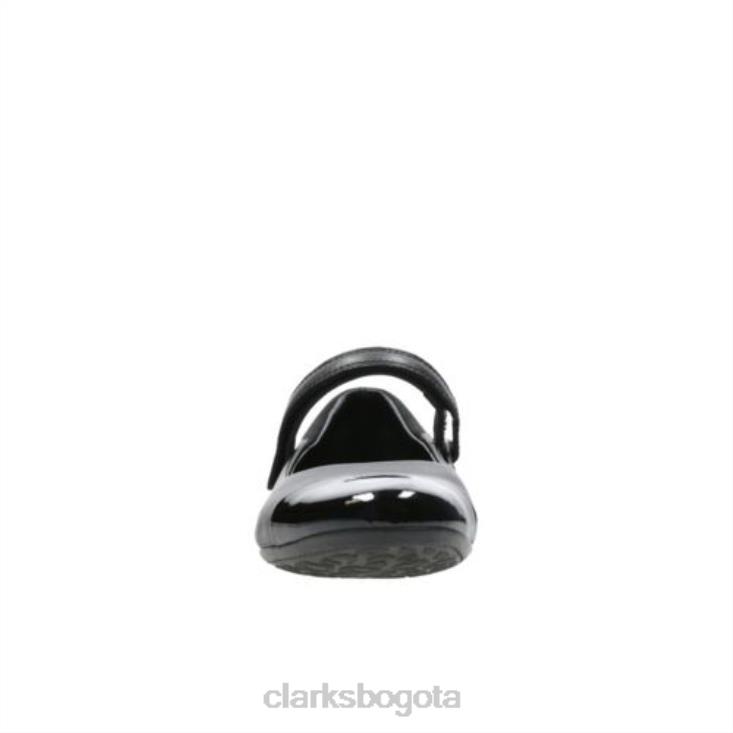 Clarks 0DX8L4744 clarks de cuero negro tizz talk jnr g fit unisexo cuero negro