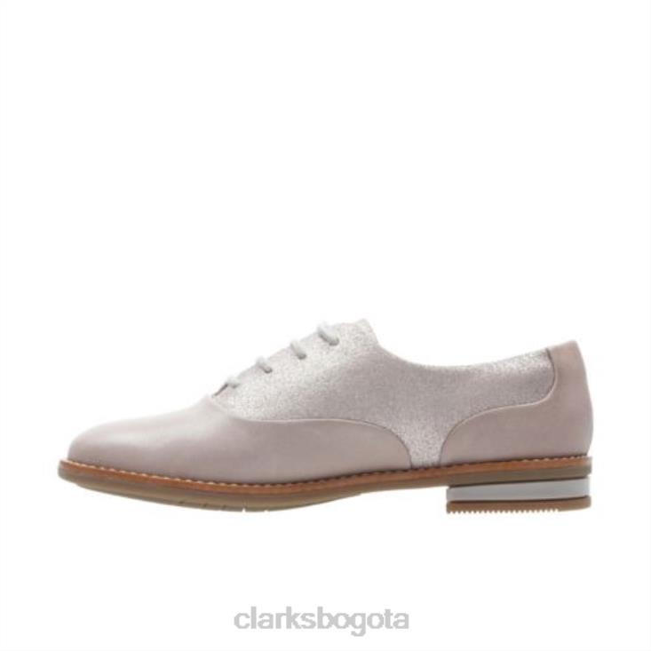 Clarks 0DX8L4746 Clarks Drew Wow Jnr F Fit rosa combinado unisexo combinación rosa