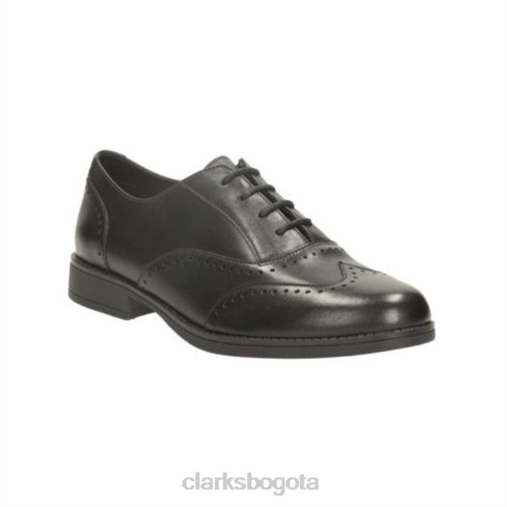 Clarks 0DX8L4748 clarks sami flash bl g fit de cuero negro unisexo cuero negro