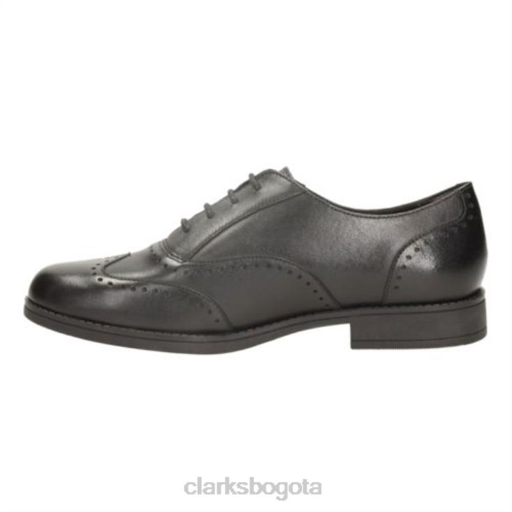 Clarks 0DX8L4748 clarks sami flash bl g fit de cuero negro unisexo cuero negro