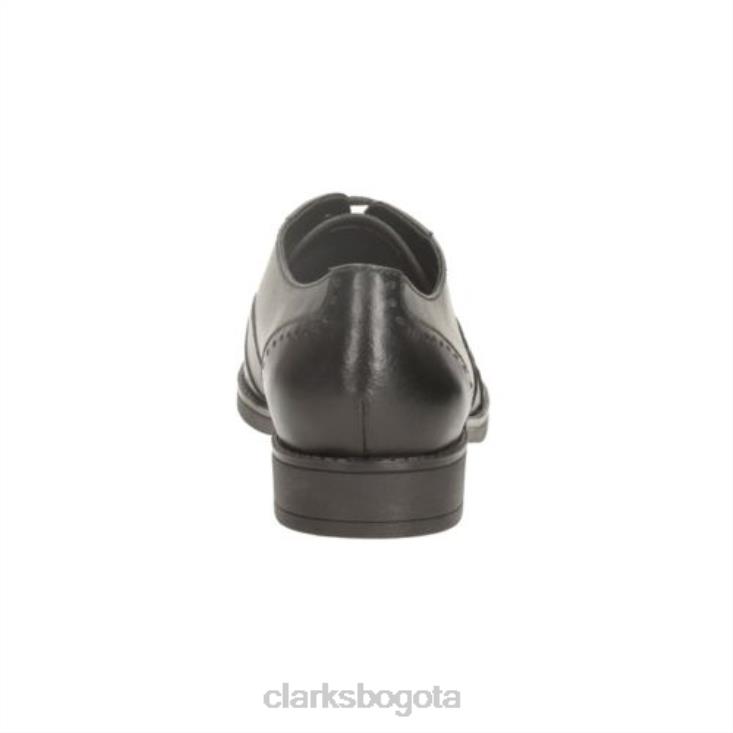 Clarks 0DX8L4748 clarks sami flash bl g fit de cuero negro unisexo cuero negro