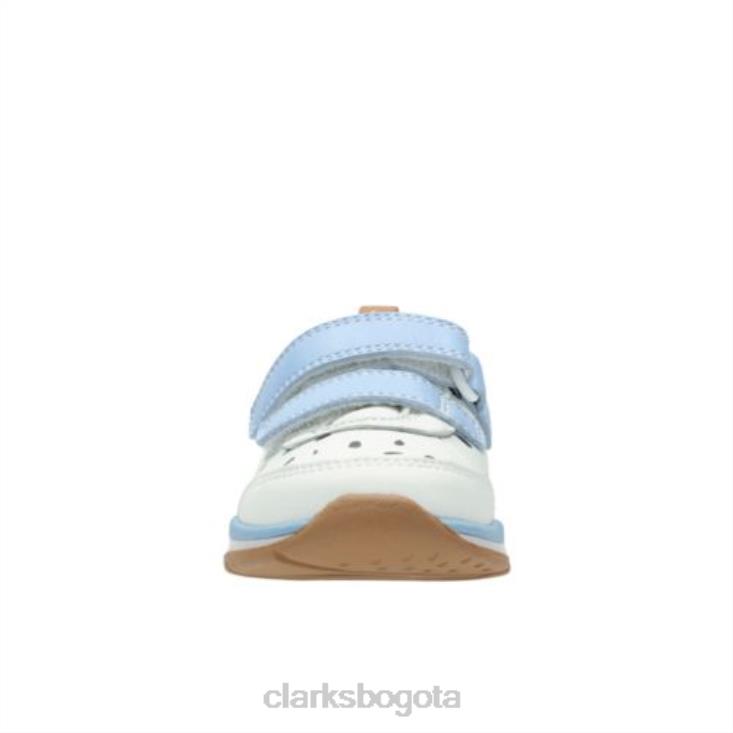 Clarks 0DX8L4749 ferrisvibe fst f fit clarks cuero combinado blanco unisexo cuero combinado blanco
