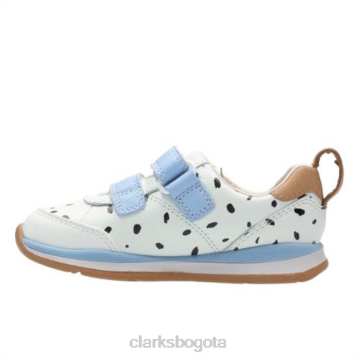 Clarks 0DX8L4749 ferrisvibe fst f fit clarks cuero combinado blanco unisexo cuero combinado blanco