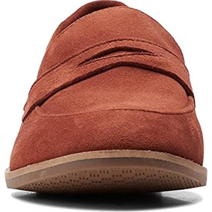 Clarks 0DX8L475 mocasines clarks trish rose mahoga ny para mujer mujer