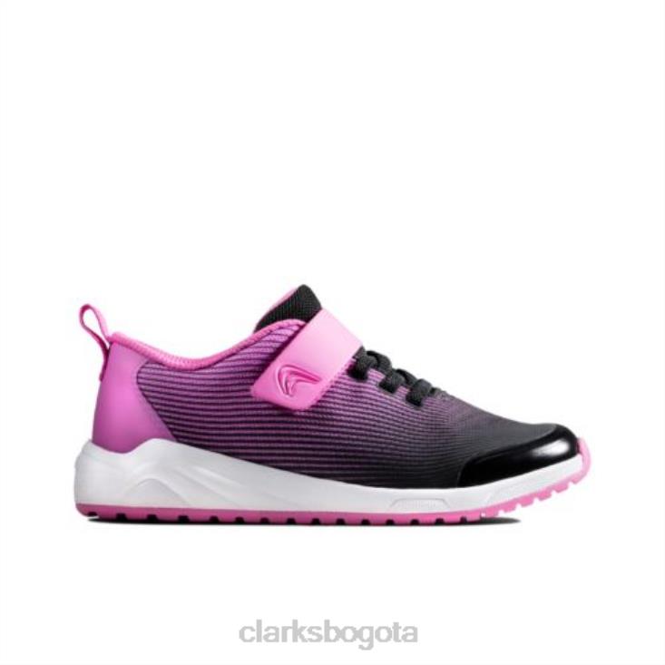 Clarks 0DX8L4750 aeon pace jnr f fit clarks rosas unisexo rosa