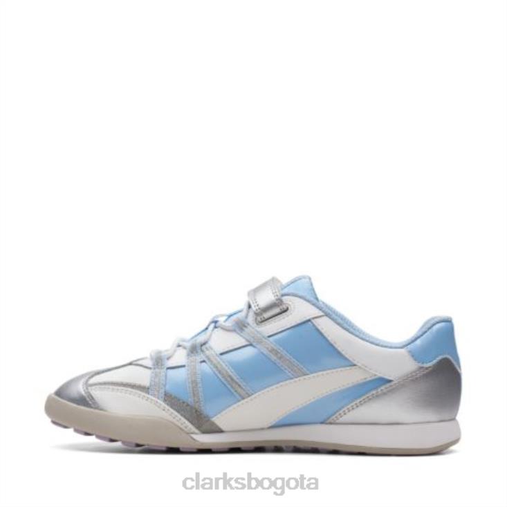 Clarks 0DX8L4753 clarks white giggle lite jnr f fit unisexo blanco