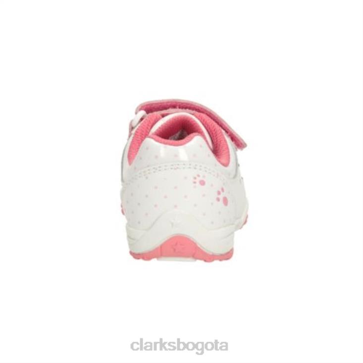 Clarks 0DX8L4755 Clarks blancos se ríen primero y en forma unisexo blanco