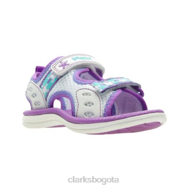 Clarks 0DX8L4762 clarks star games fst f fit blanco textil niños textil blanco