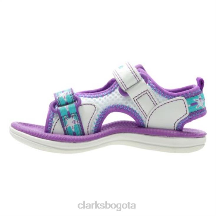 Clarks 0DX8L4762 clarks star games fst f fit blanco textil niños textil blanco