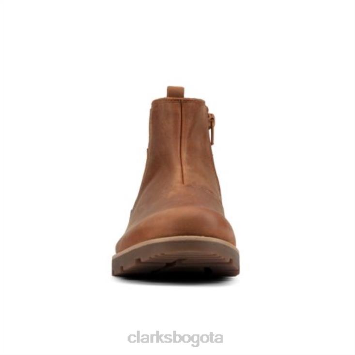 Clarks 0DX8L4779 clarks heath sea gtx inf g fit cuero tostado unisexo cuero marrón