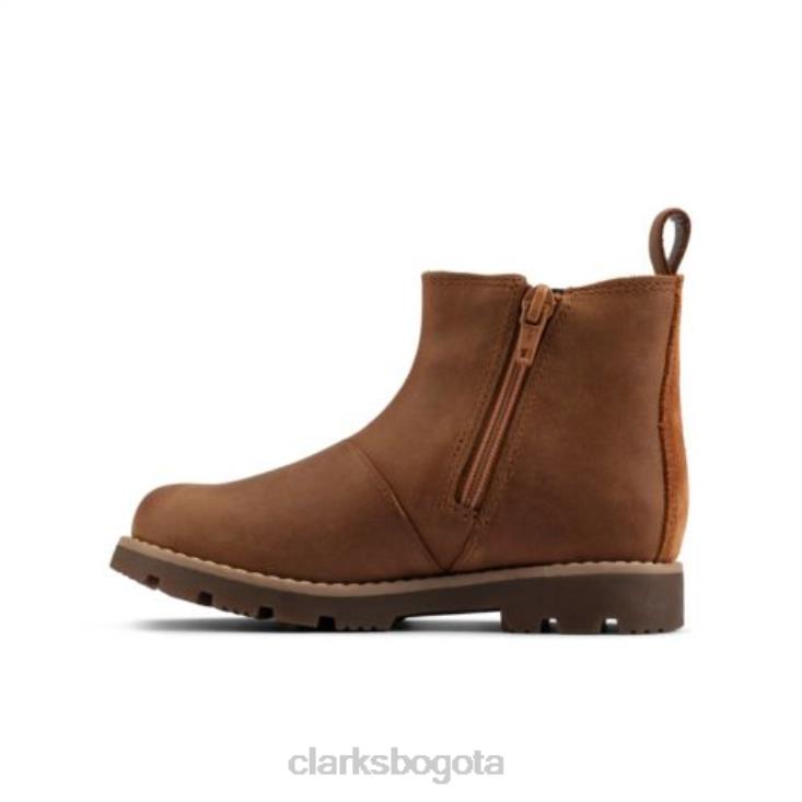 Clarks 0DX8L4779 clarks heath sea gtx inf g fit cuero tostado unisexo cuero marrón