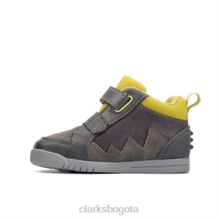 Clarks 0DX8L4780 clarks rex park fst f fit cuero gris unisexo cuero gris