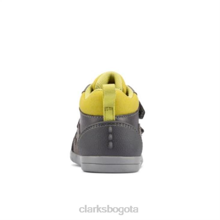Clarks 0DX8L4780 clarks rex park fst f fit cuero gris unisexo cuero gris