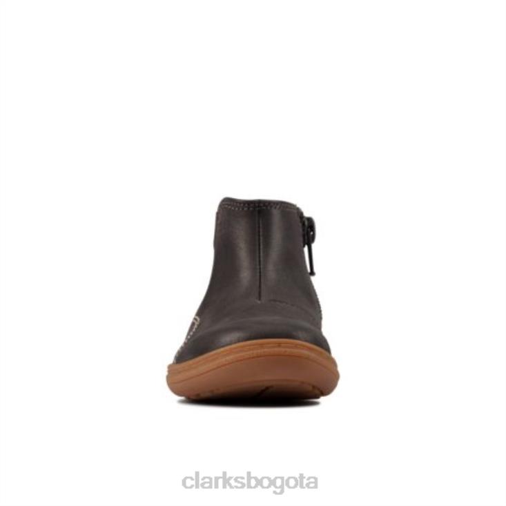 Clarks 0DX8L4786 clarks flash sea fst f fit gris oscuro lea unisexo hoja gris oscuro