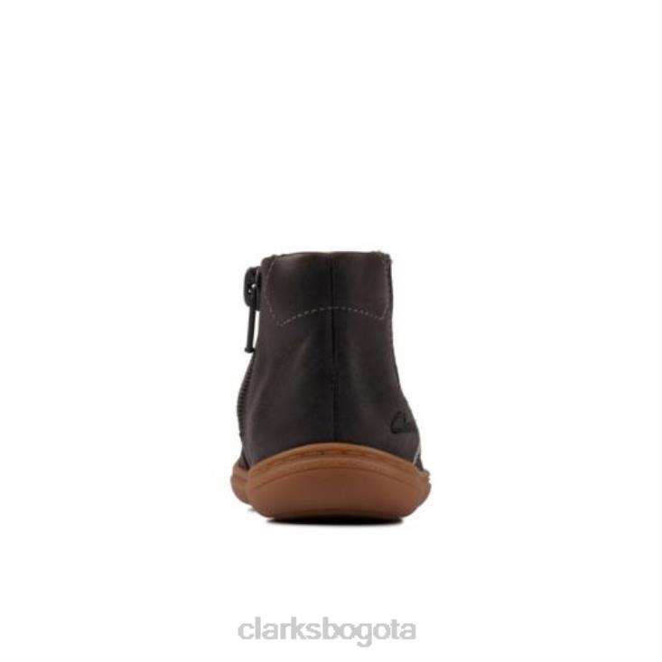 Clarks 0DX8L4786 clarks flash sea fst f fit gris oscuro lea unisexo hoja gris oscuro