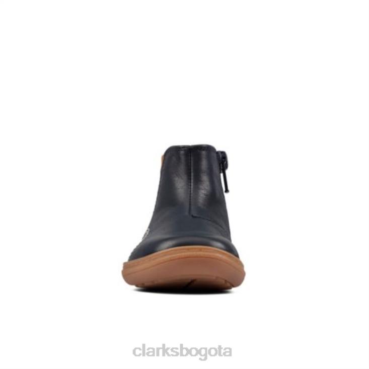 Clarks 0DX8L4787 clarks de cuero azul marino flash sea fst f fit unisexo cuero azul marino