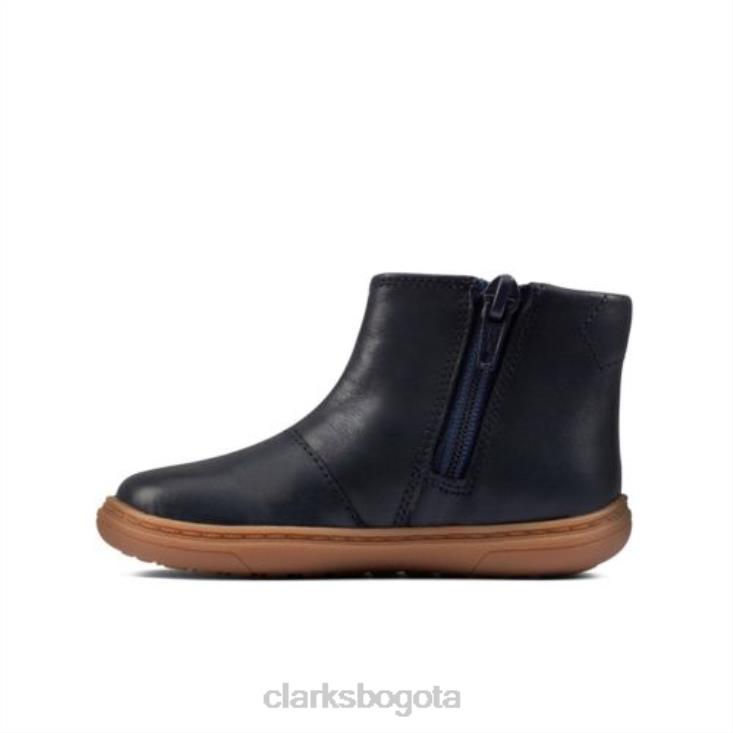 Clarks 0DX8L4787 clarks de cuero azul marino flash sea fst f fit unisexo cuero azul marino