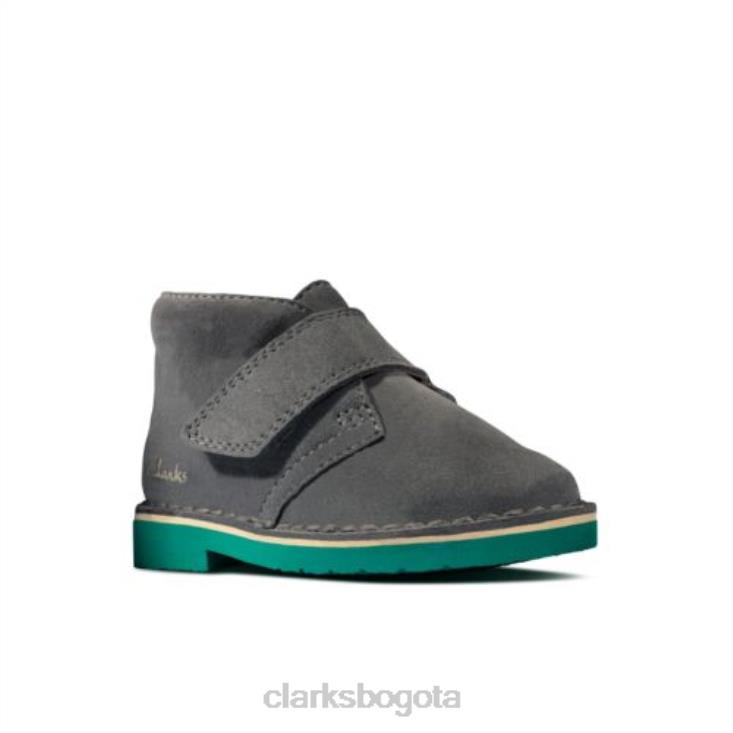 Clarks 0DX8L4789 desert boot2 fst g fit clarks gris oscuro niños gris oscuro