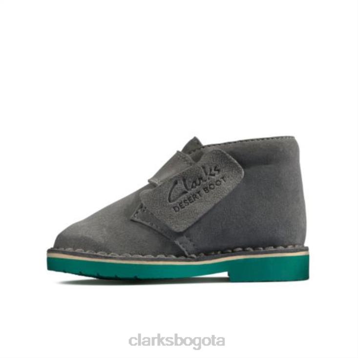 Clarks 0DX8L4789 desert boot2 fst g fit clarks gris oscuro niños gris oscuro