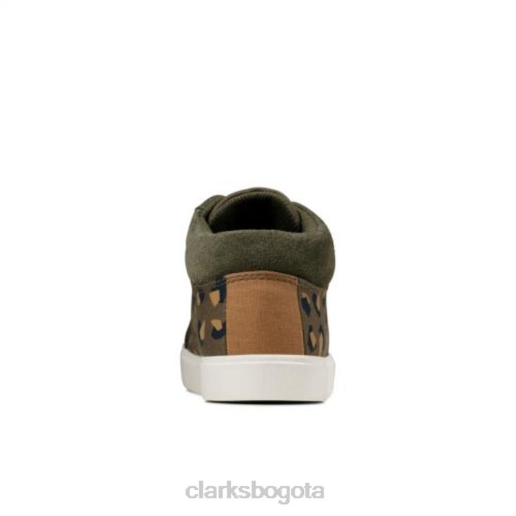 Clarks 0DX8L4794 clarks city hop inf g fit camuflaje oliva unisexo camuflaje oliva