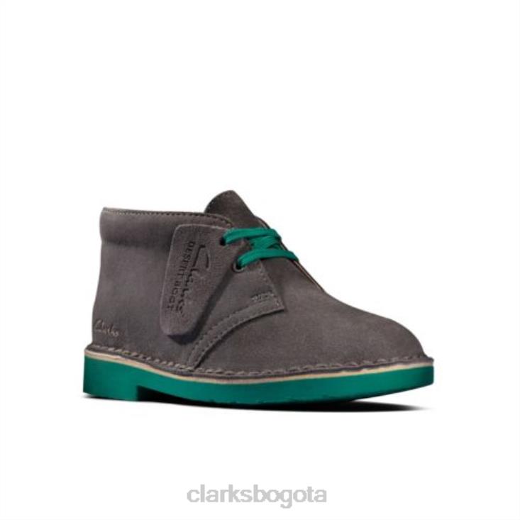 Clarks 0DX8L4795 clarks desert boot2 jnr g fit gris oscuro niños gris oscuro
