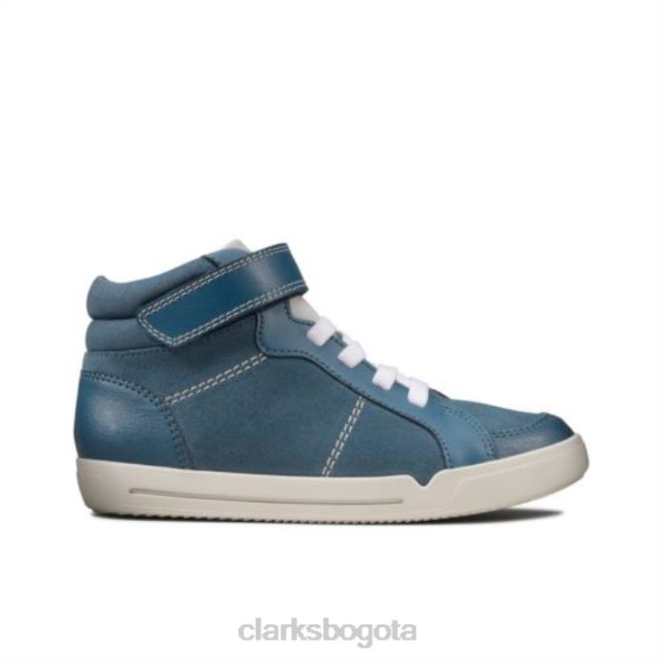 Clarks 0DX8L4799 emery beat inf f fit clarks ante azul unisexo gamuza azul