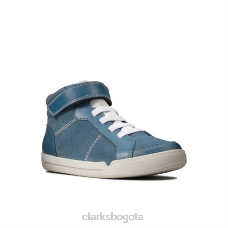 Clarks 0DX8L4799 emery beat inf f fit clarks ante azul unisexo gamuza azul
