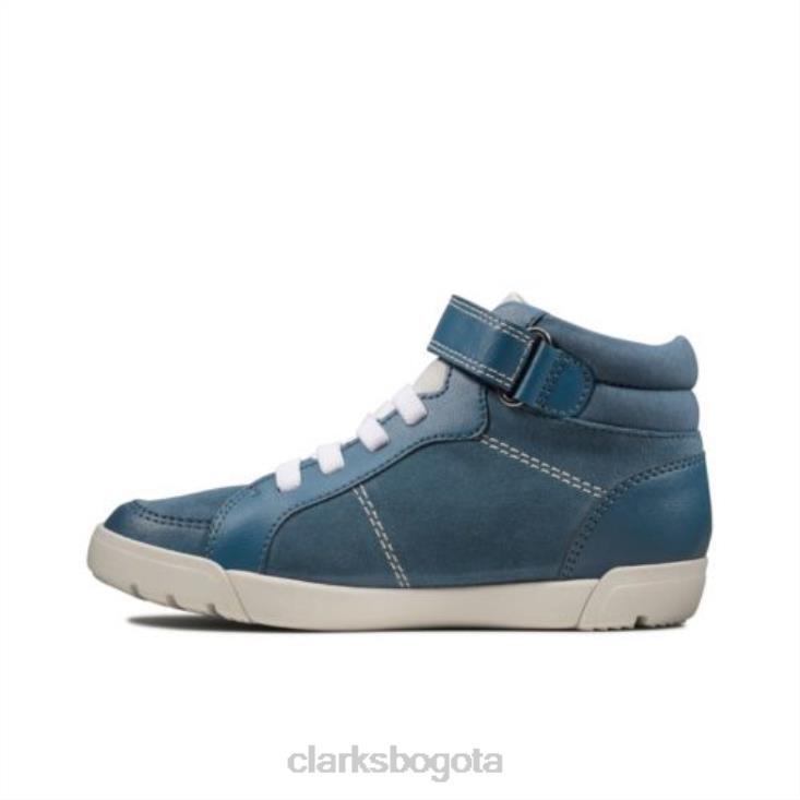 Clarks 0DX8L4799 emery beat inf f fit clarks ante azul unisexo gamuza azul