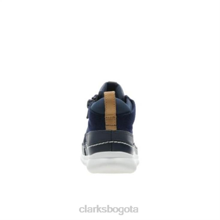 Clarks 0DX8L4807 cresta air jnr g fit clarks cuero azul marino unisexo cuero azul marino