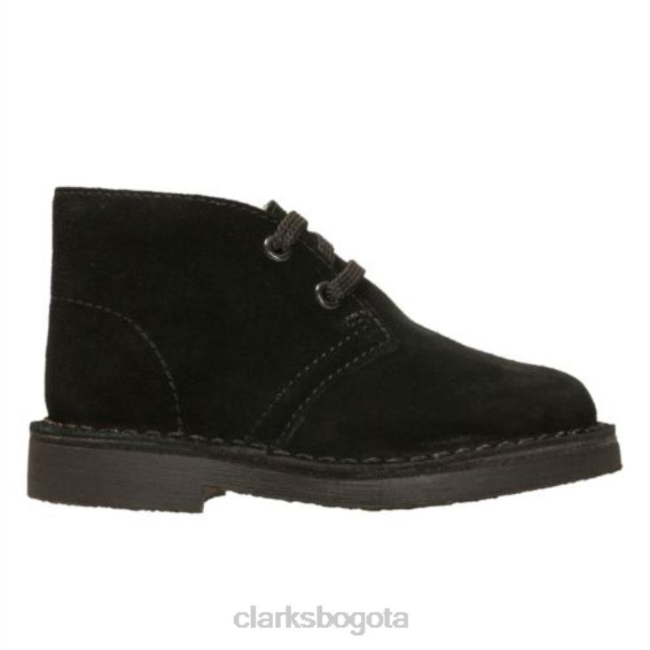 Clarks 0DX8L4808 botas clarks desert de gamuza negra fst g fit niños ante negro