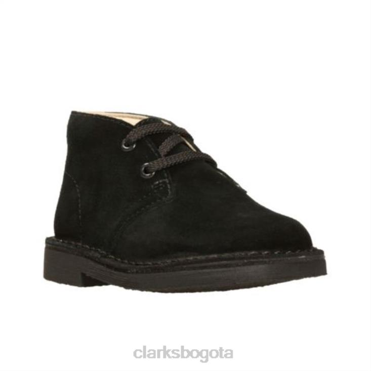 Clarks 0DX8L4808 botas clarks desert de gamuza negra fst g fit niños ante negro