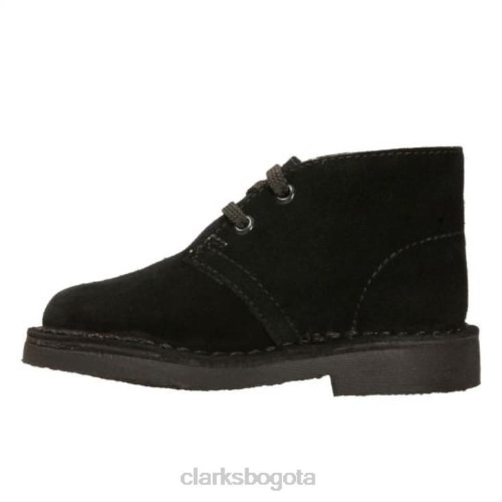 Clarks 0DX8L4808 botas clarks desert de gamuza negra fst g fit niños ante negro